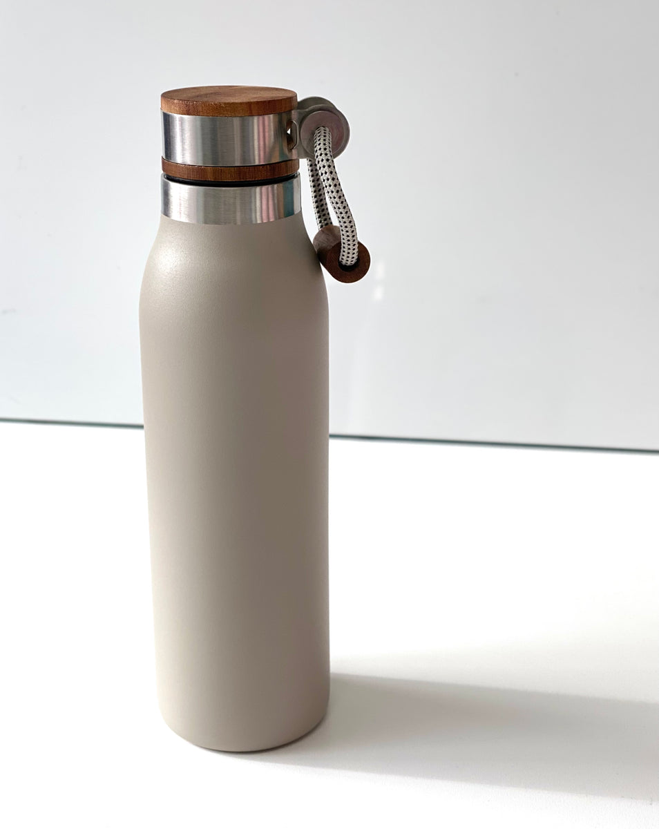 Manna™ 18 oz. Ascend Stainless Steel Water Bottle w/ Acacia Lid