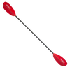 Manta Ray Fiberglass 2 piece Snap Button Kayak Paddle - Sunset Red