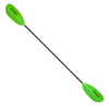 Manta Ray Fiberglass 2 piece Snap Button Kayak Paddle - Electric Green