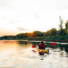 Manta Ray Hybrid Versa-Lok 2 piece Kayak Paddle - Sunset Red
