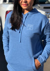 NorCal Roots Pullover Hoodie - Heather Bay Blue